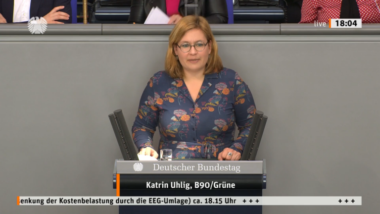 Bundestagsrede zur Absenkung der Kosten­belastungen durch die EEG-Umlage